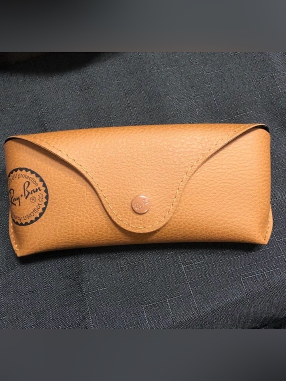 Ray-Ban Tan Leather Eyewear Case - Picture 2 of 2